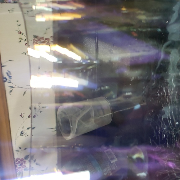 New Yankee Candle 2 or 3 Wick Cracked Glass Irredescent Candle Holder - Picture 6 of 6